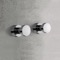Modern Pair of Chrome Hooks